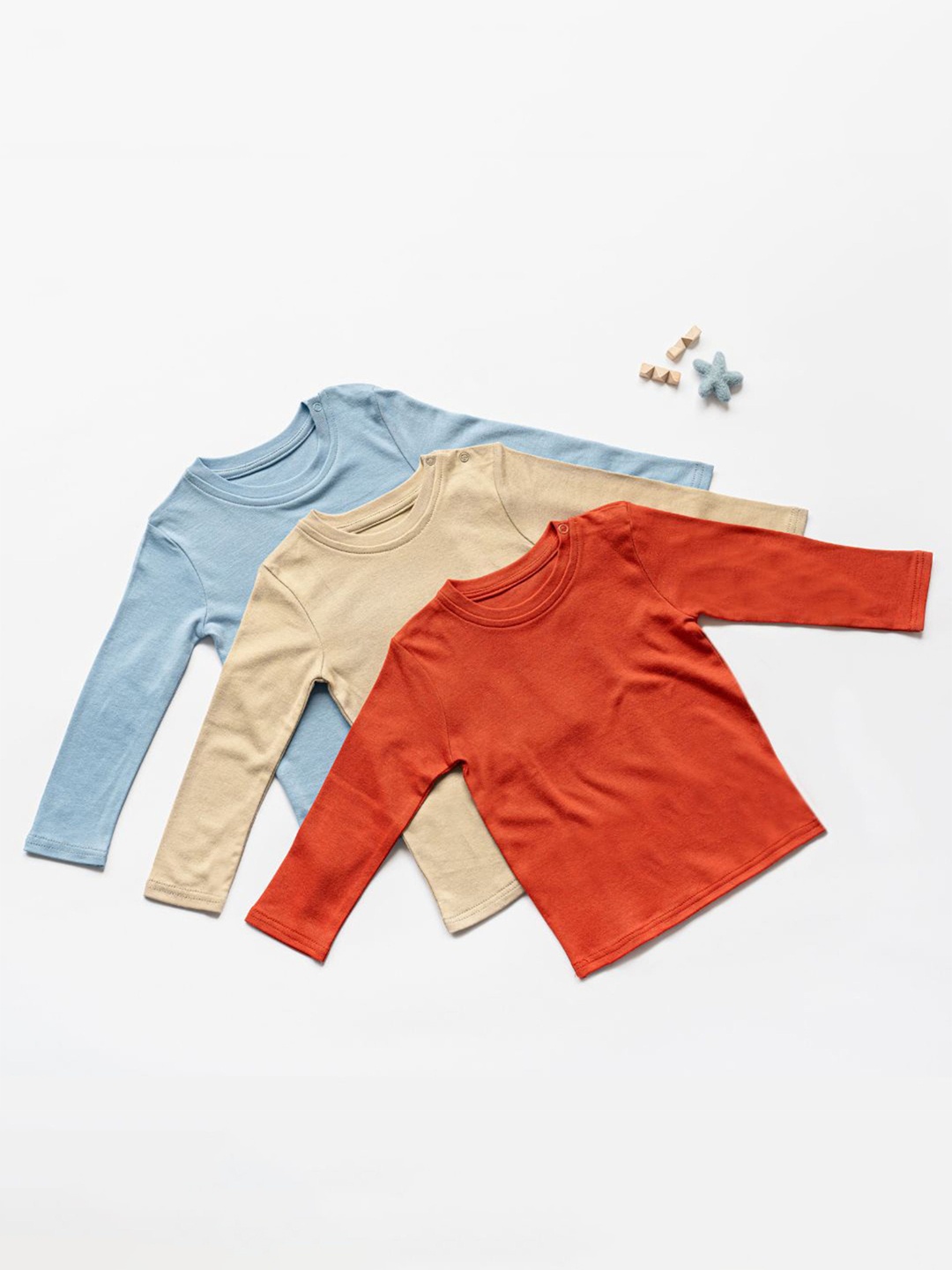 

cocoon care Kids 3 Printed Bamboo T-shirt, Orange