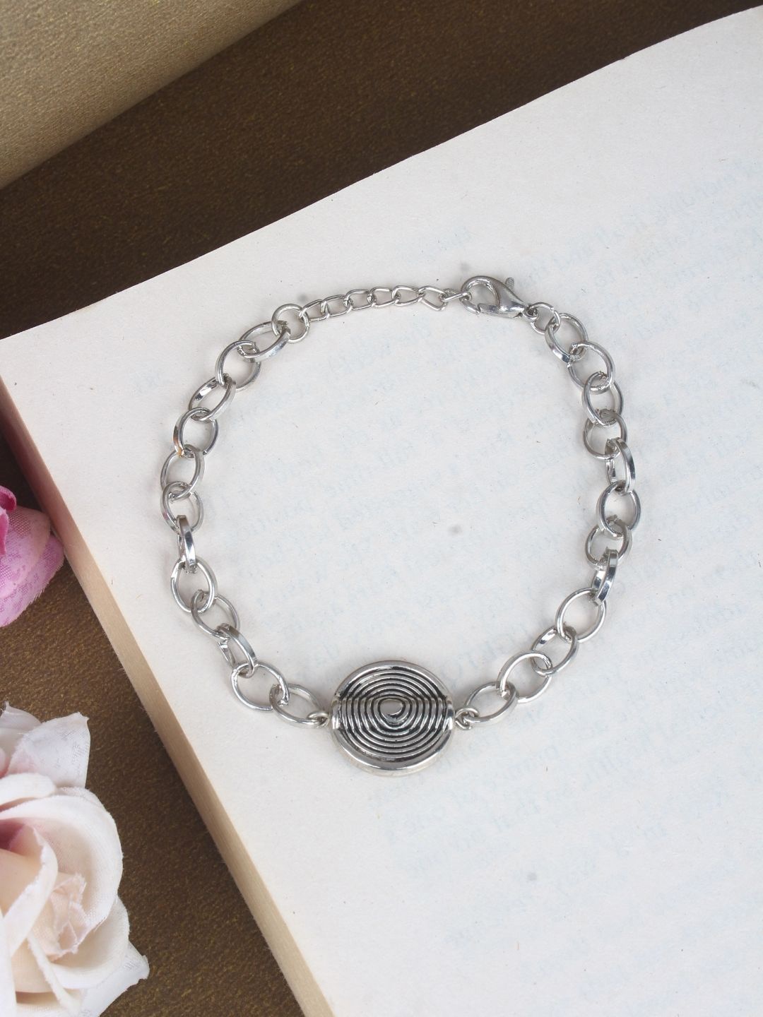 

KPOP Silver-Plated Link Bracelet