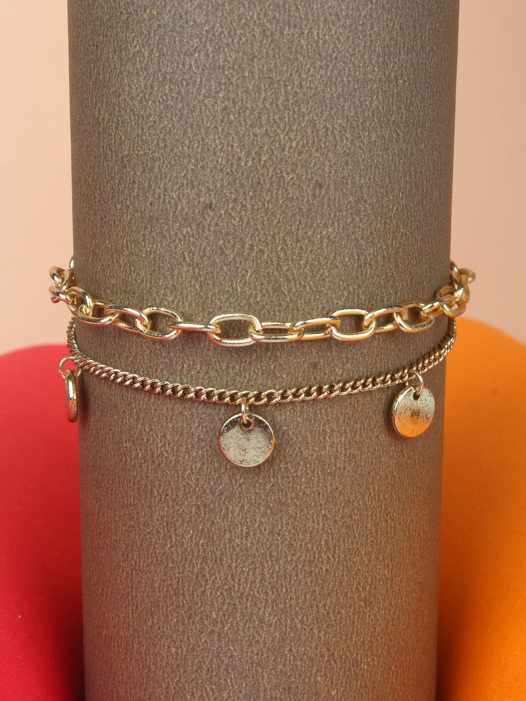 

KPOP Brass Gold-Plated Charm Bracelet