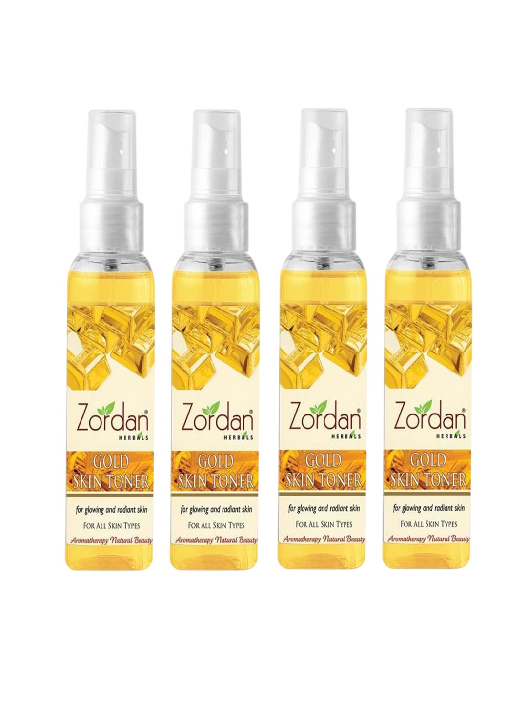 

ZORDAN Set Of 4 Herbals Gold Skin Toner- 100ml Each