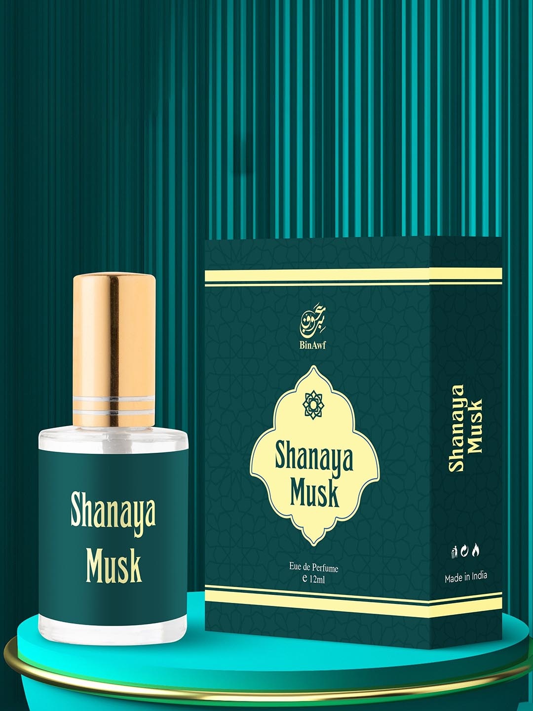

BinAwf Shanaya Musk Eau De Parfum- 12ml, White