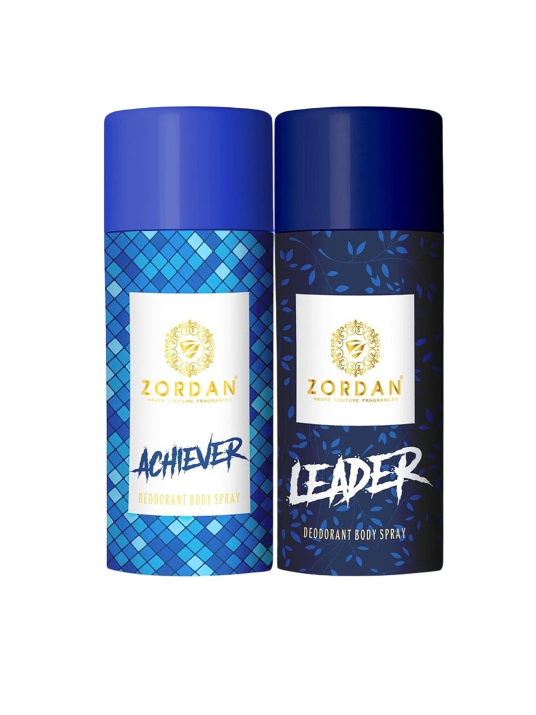 

ZORDAN Set Of 2 Achiever & Leader Deodorant Body Spray-150ml Each, Blue