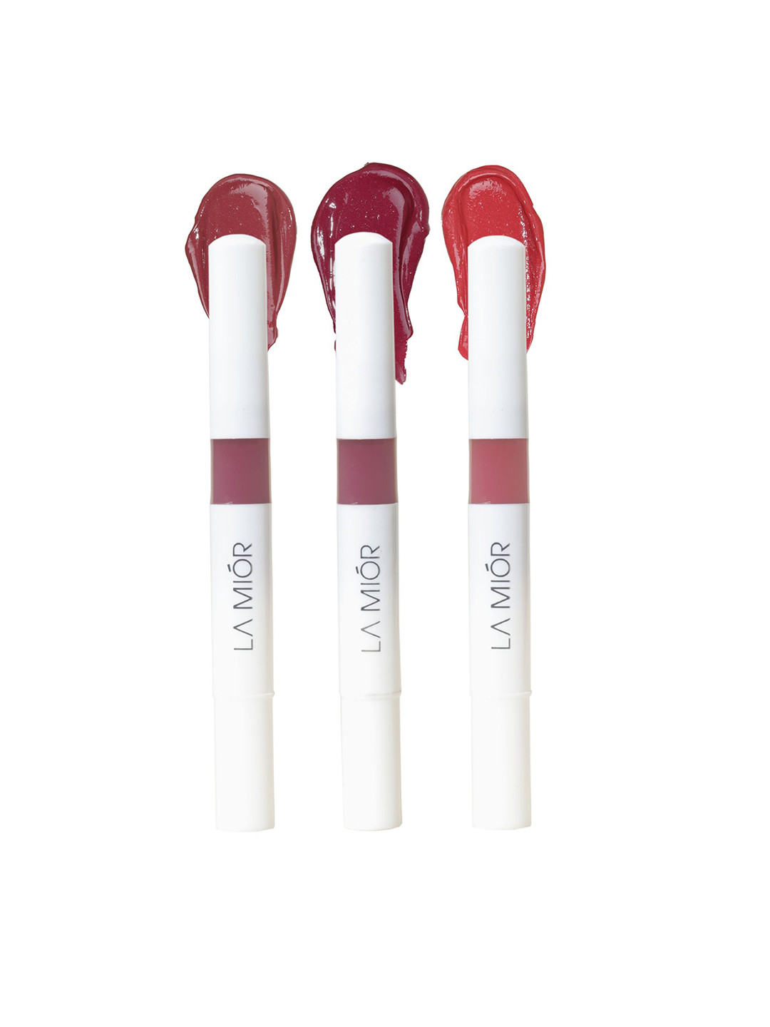 

LAMIOR 3 Pcs Peptide Glaze Lip Balm-4 ml Shade -Plum Tart-Plum Cake-Apple Pie, Blue