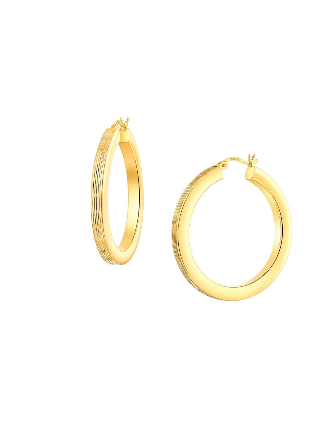 

MISS JO Contemporary Hoop Earrings, Gold