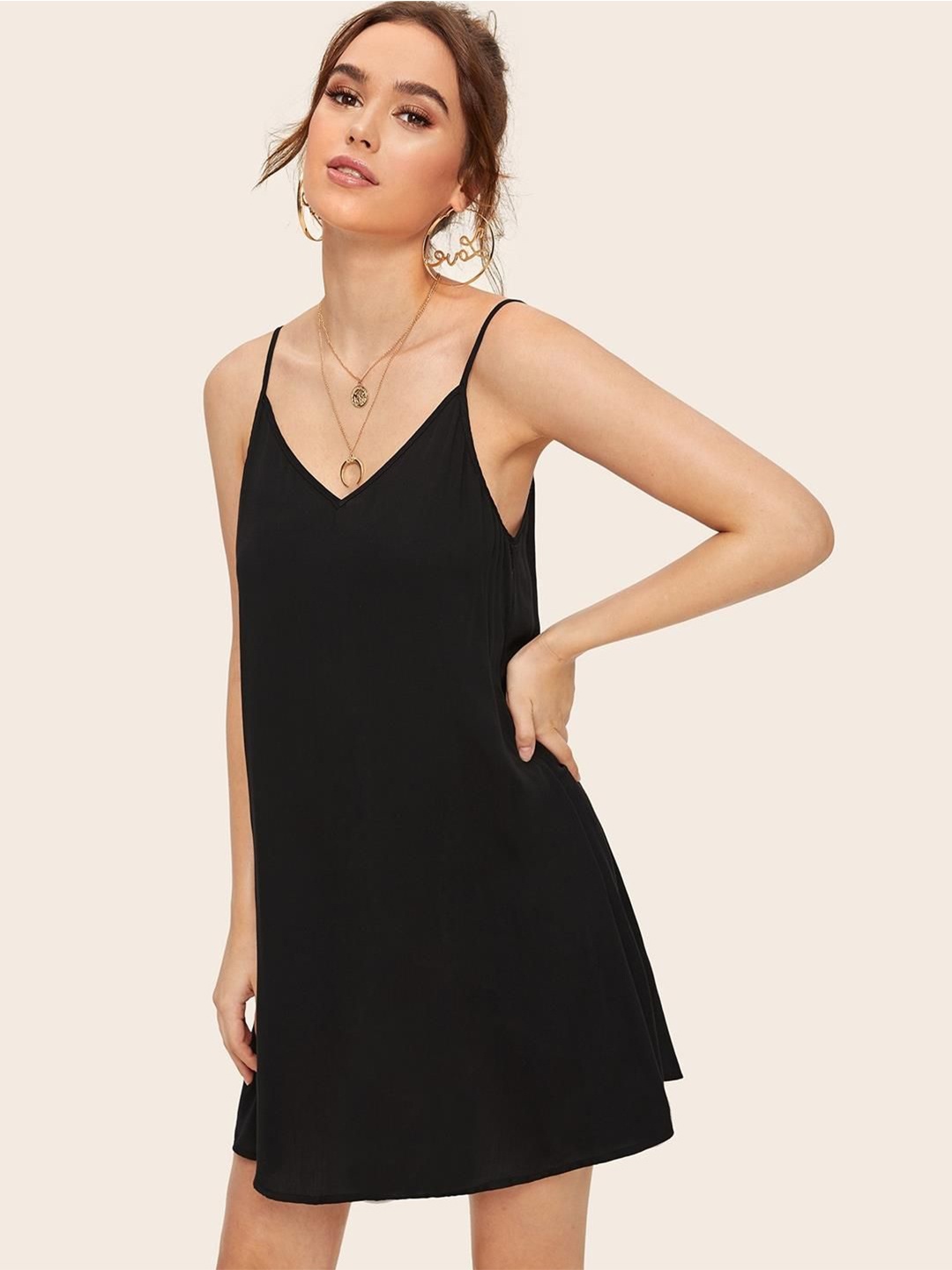 

Kotty Women A-Line Mini Dress, Black