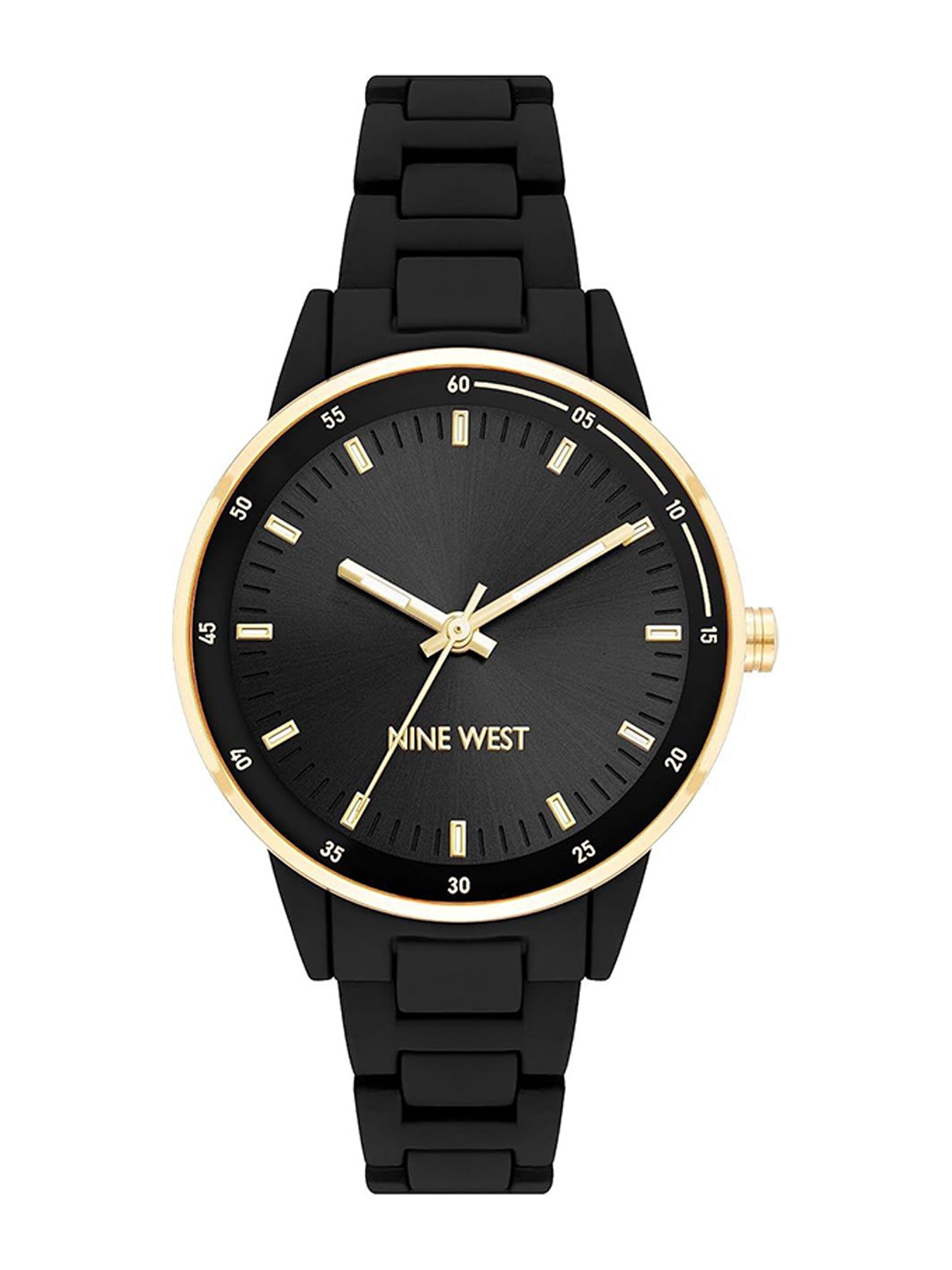 

Nine West Women Dial & Straps Analogue Watch NW-2934GPBK, Black