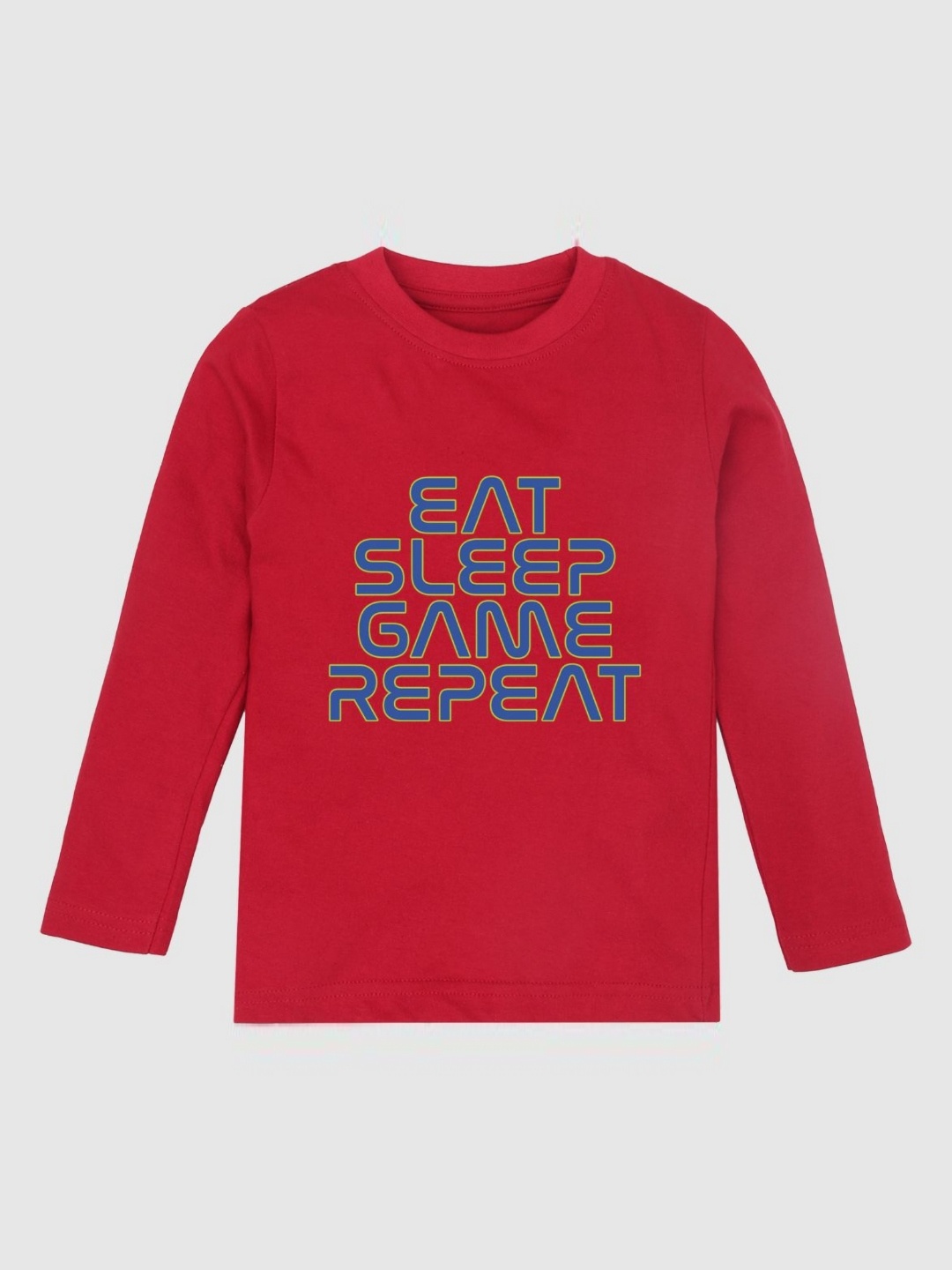 

ETCHED DESIGN Boys Typography Printed Pockets T-shirt, Red