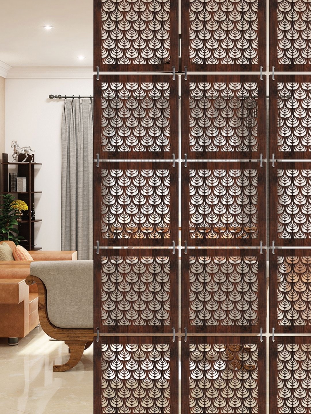

RANDOM Brown Geometric Window Blinds