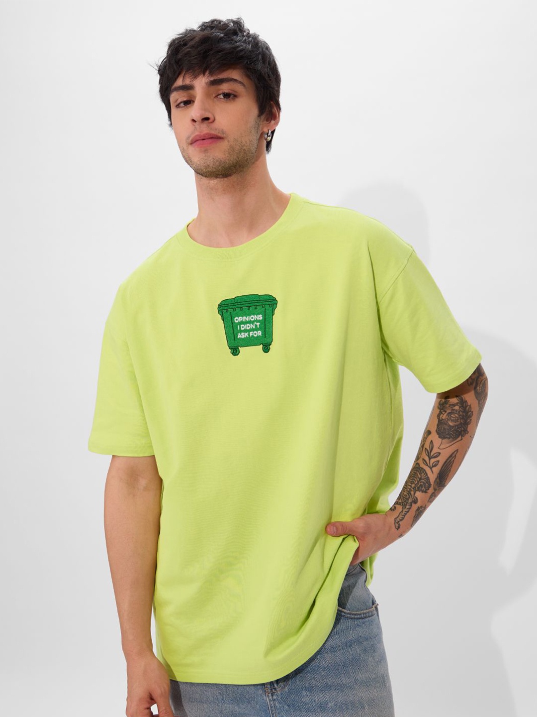 

The Souled Store Men T-shirt, Green