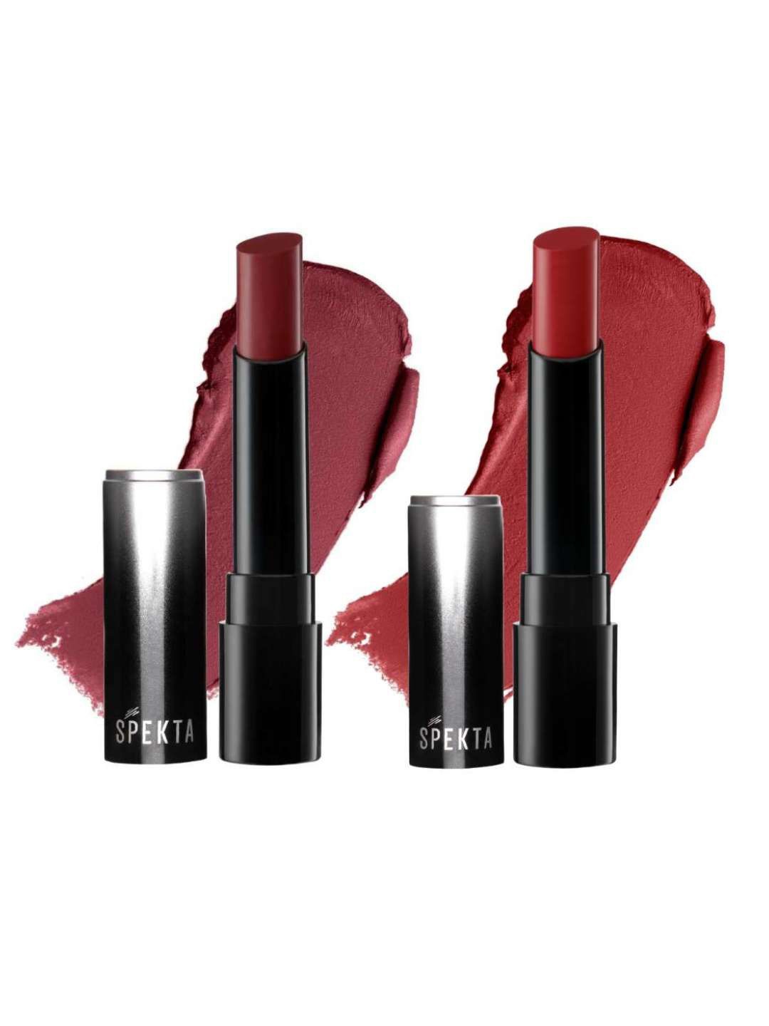 

Spekta Set Of 2 Long Lasting Matte Bullet Lipstick 3.7g Each - Siren 104 & Vixen 114, Red