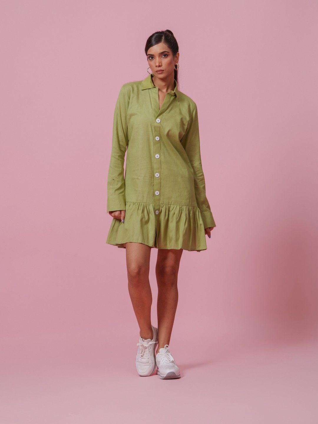 

KINA Shirt Dress, Olive