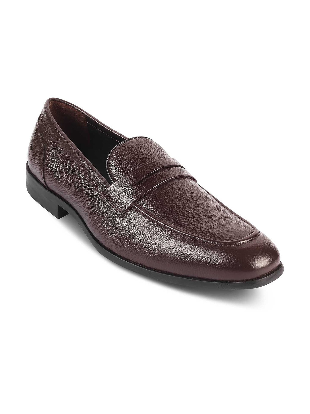 

Tresmode Men Leather Loafers, Brown