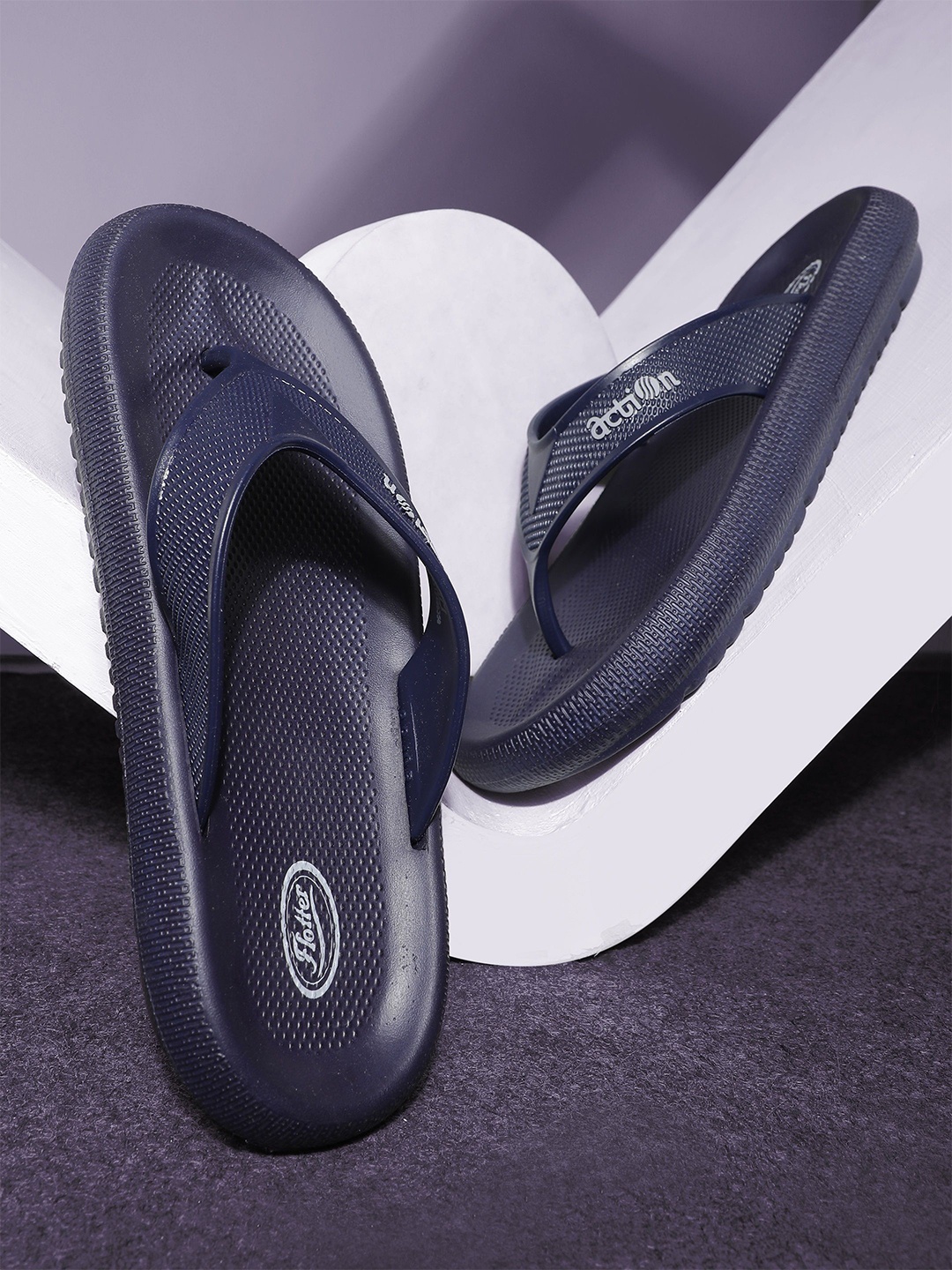 

Action Men Rubber Thong Flip-Flops, Navy blue