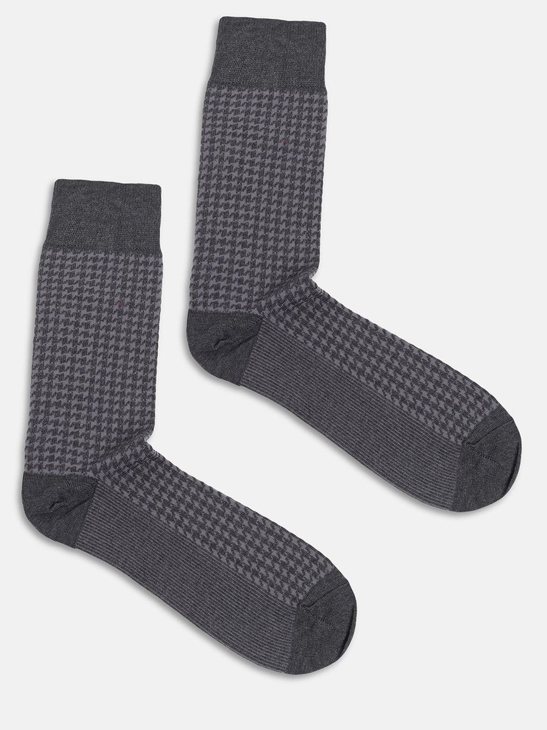 

Blackberrys Men Patterned Calf-Length Socks, Grey