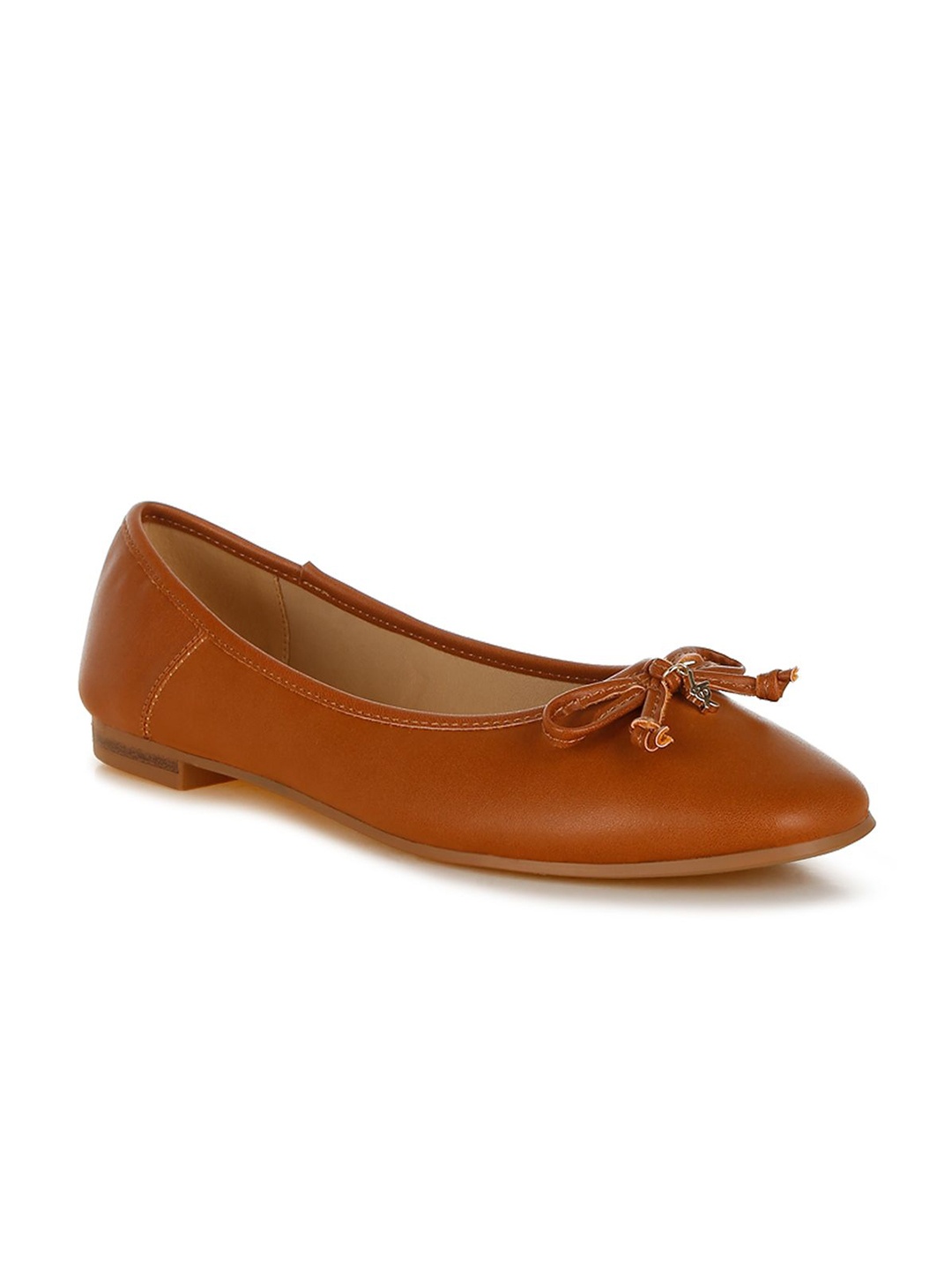 

London Rag Women Pointed Toe Ballerinas Flats, Tan