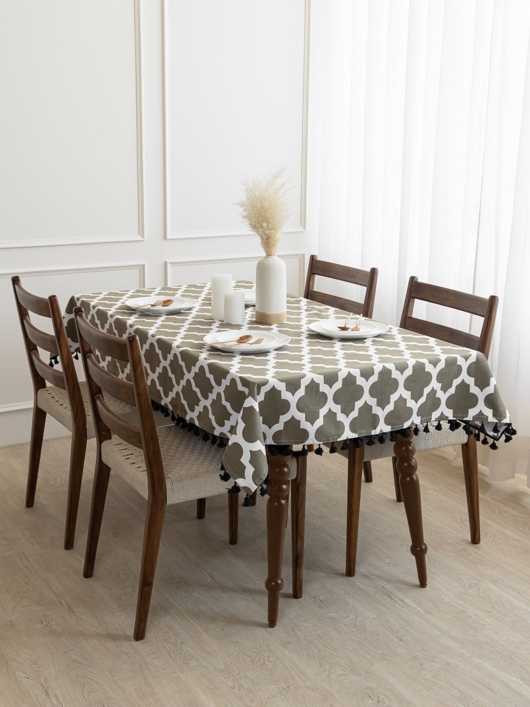 

HOMEMONDE Unisex Grey Table Covers