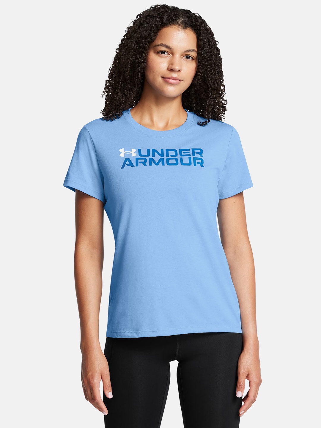 

UNDER ARMOUR Brand Logo Print T-shirt, Blue