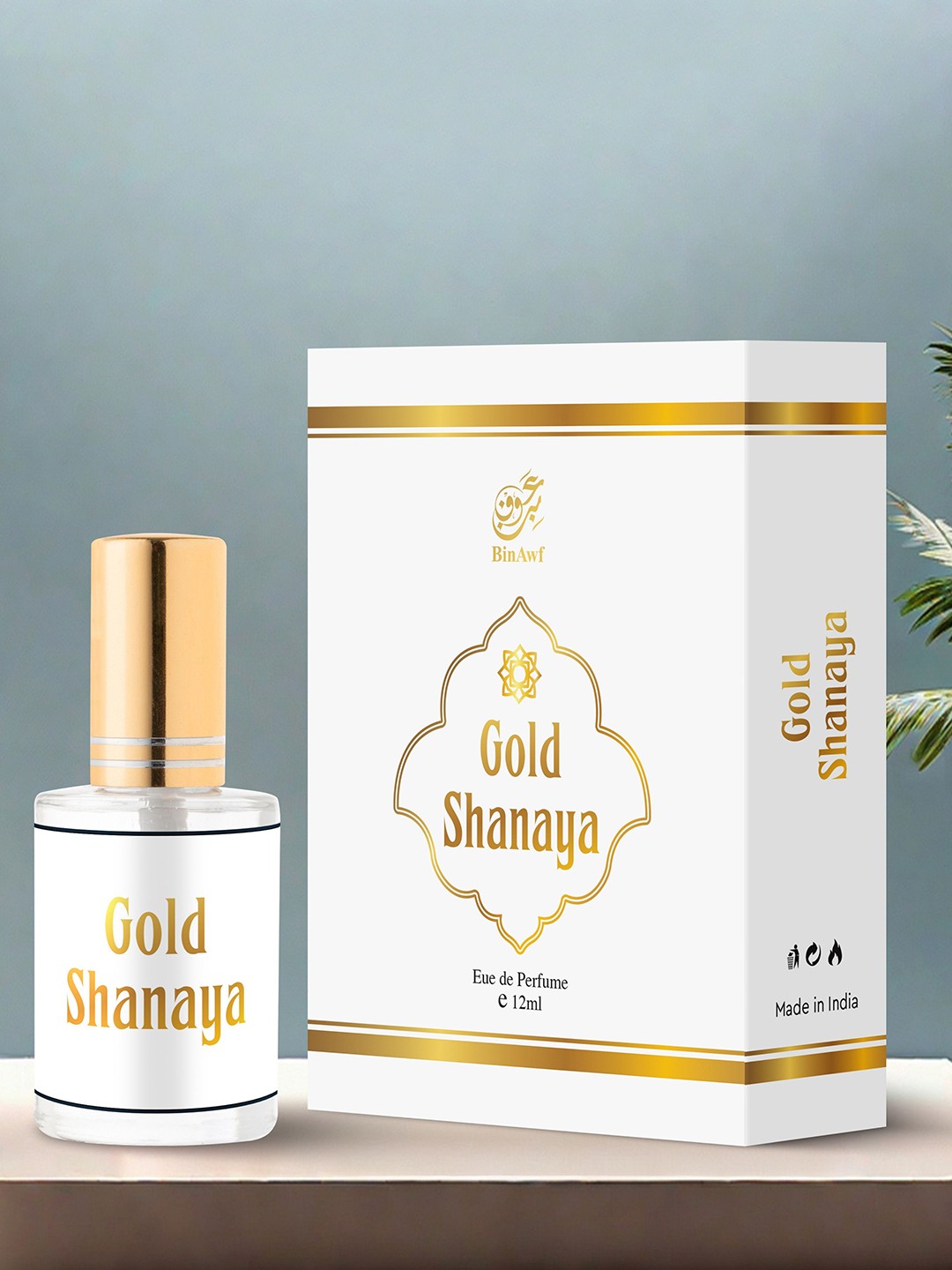 

BinAwf Shanaya Gold Eau De Parfum- 12ml, White