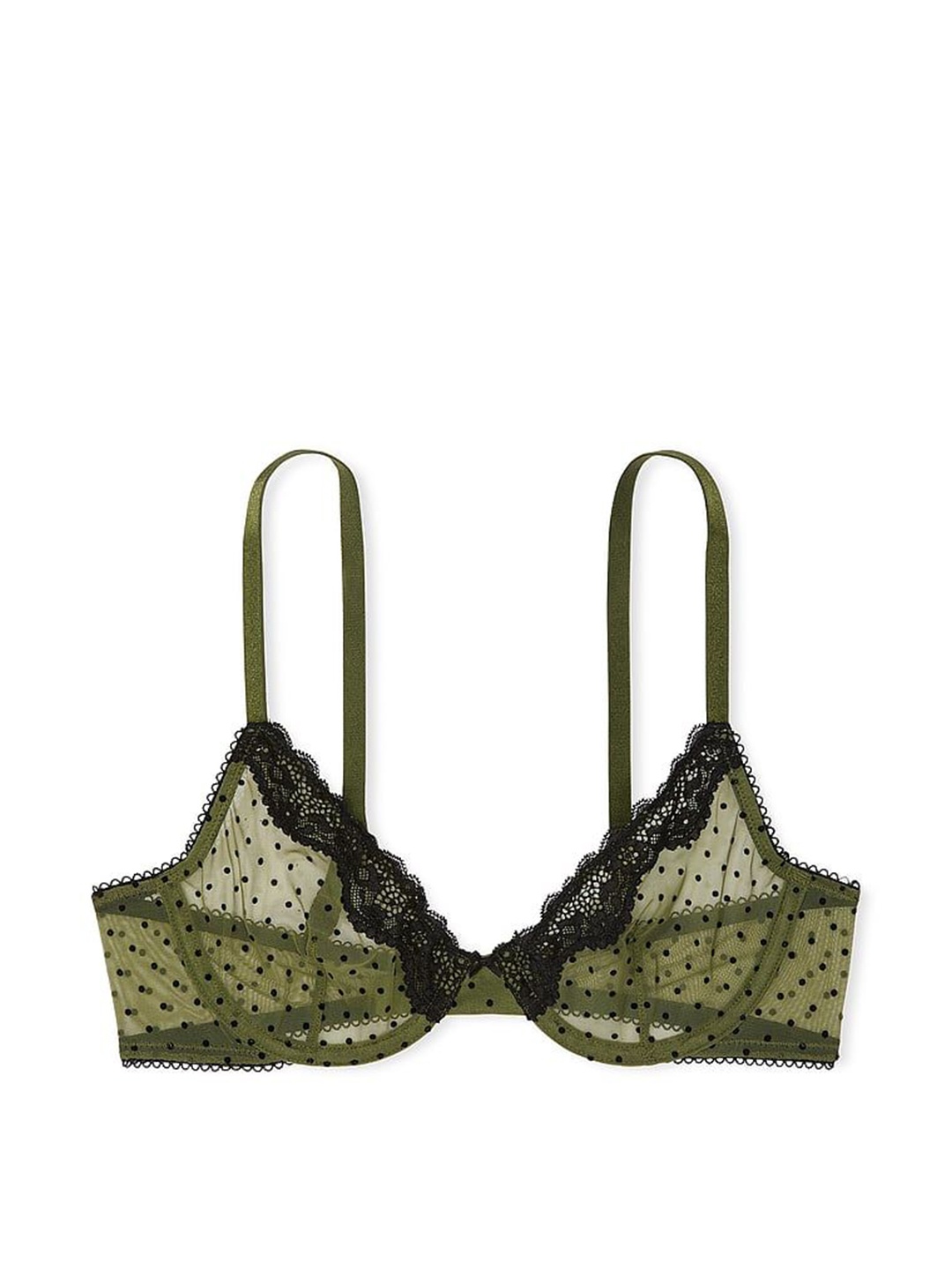 

Victoria's Secret Floral Half Coverage Underwired Everyday Bra, Green