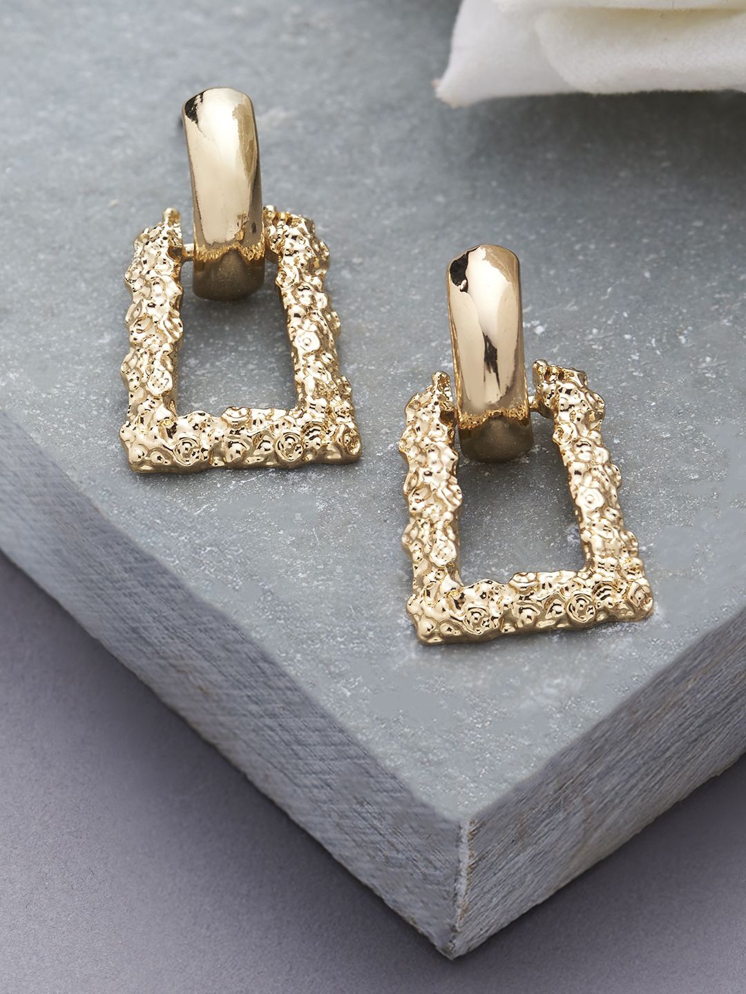

Kalakrith Milano Contemporary Drop Earrings, Gold