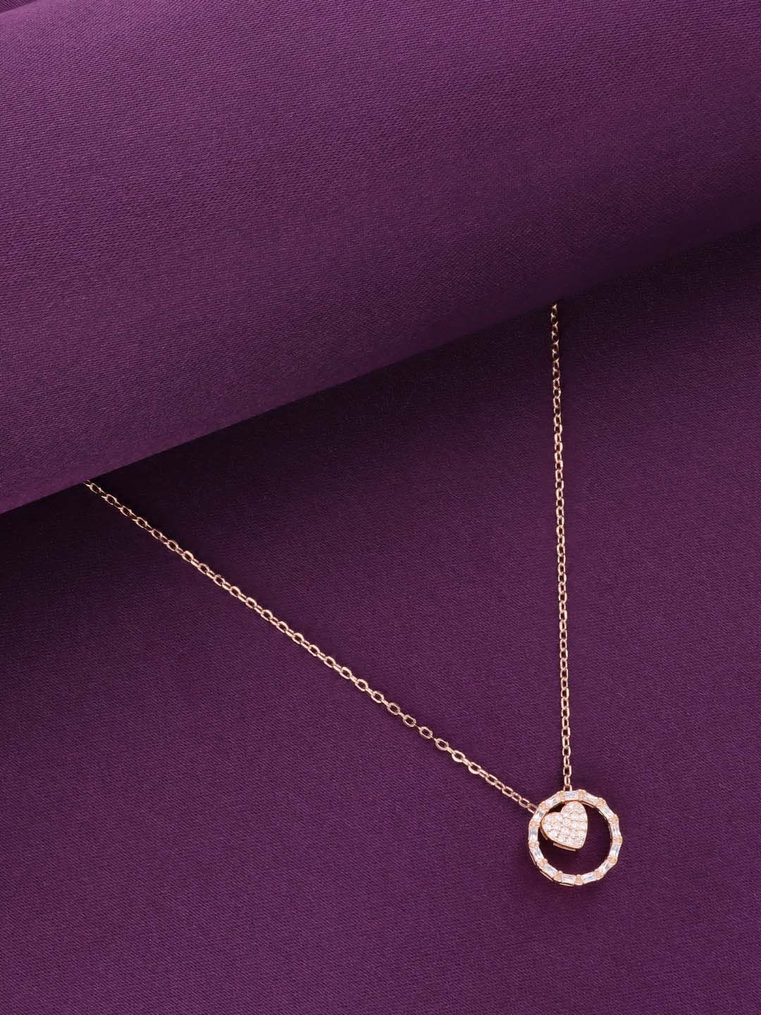 

KAI JEWEL Rose Gold Plated 92.5 Sterling Silver Cubic Zirconia Chain