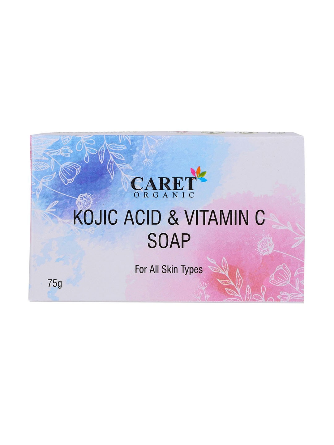 

CARET ORGANIC 5 Pcs Kojic Acid & Vitamin C Skin Brightening Soap-75g Each, White