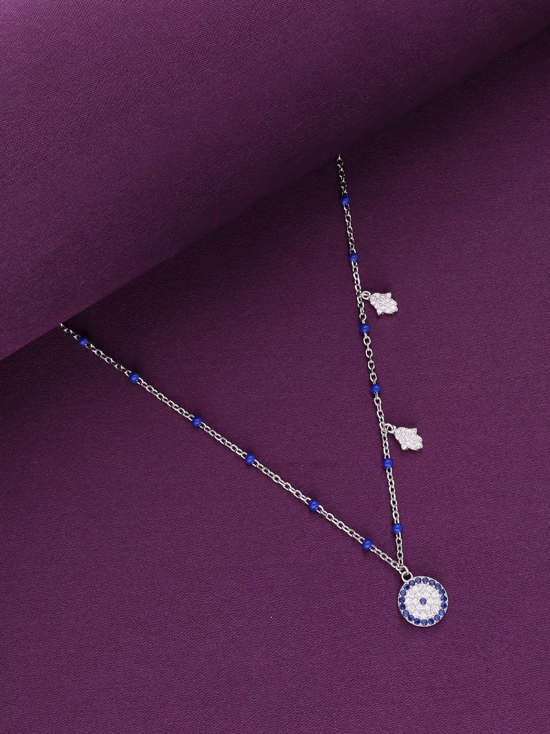

KAI JEWEL Rhodium Plated 92.5 Sterling Silver Cubic Zirconia Chain