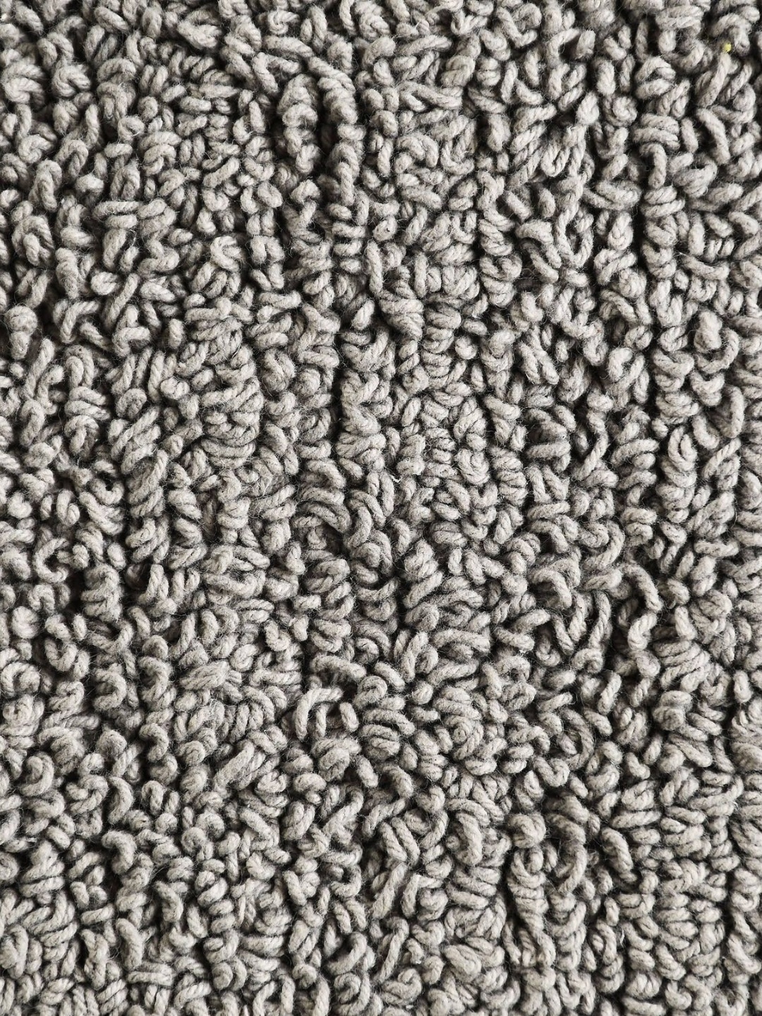 

SASHAA WORLD Grey Textured Pure Cotton Bath Rugs 500 GSM