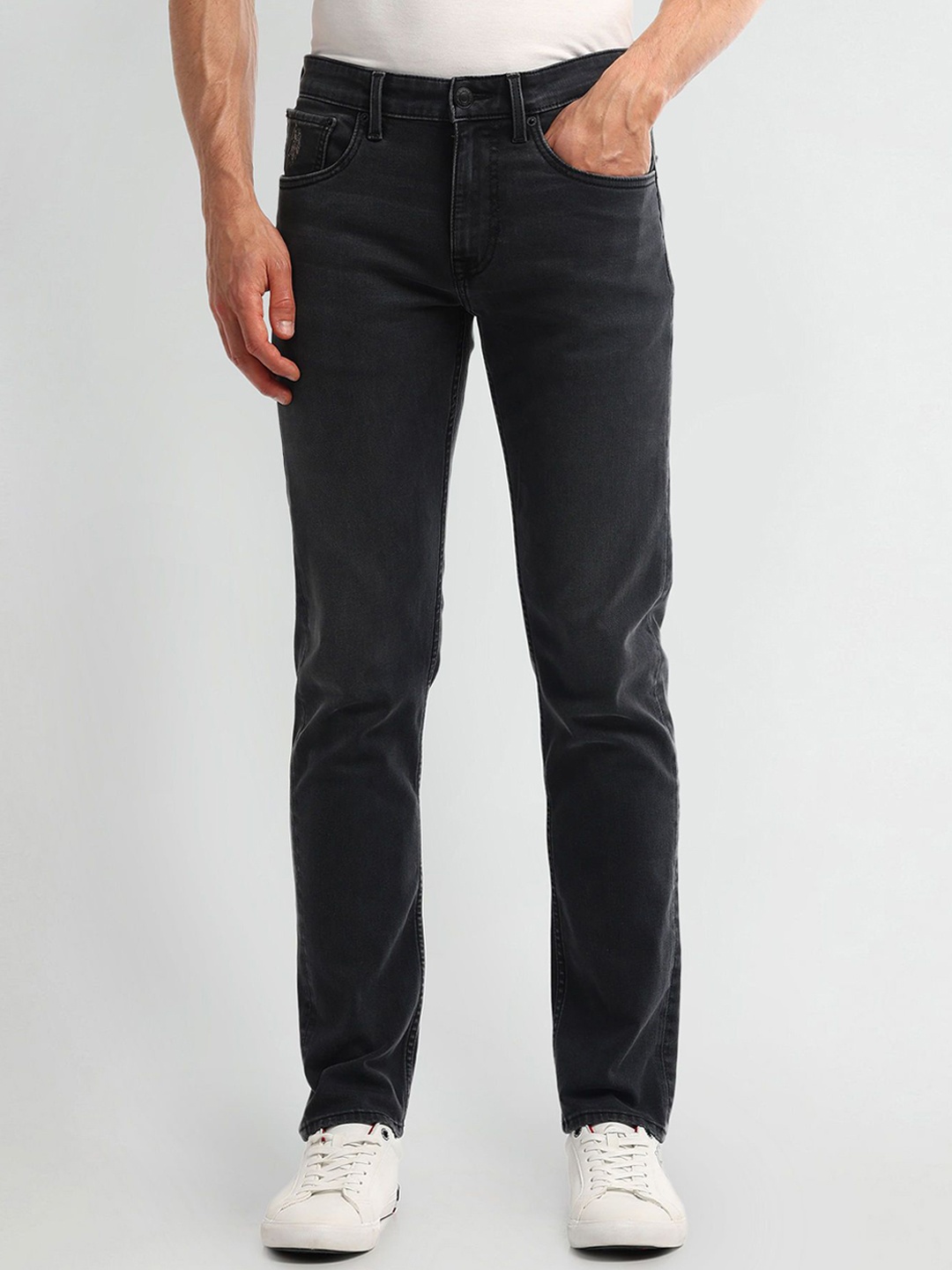 

U.S. Polo Assn. Denim Co. Men Skinny Fit Stretchable Jeans, Grey