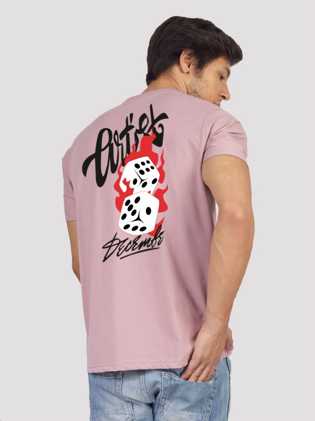 

Greylongg Men Printed Applique T-shirt, Purple
