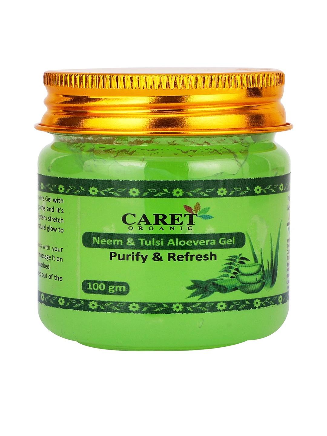 

CARET ORGANIC Neem & Tulsi Aloevera Gel - 100 g, White