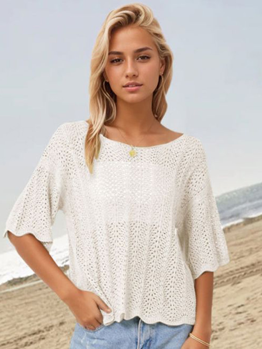 

StyleCast Women Pullover Sweater, White