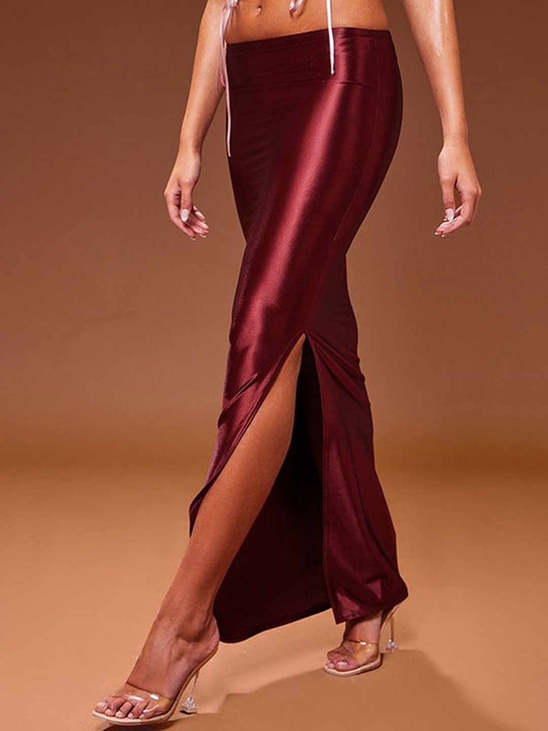 

LULU & SKY Pencil Maxi Skirts, Red