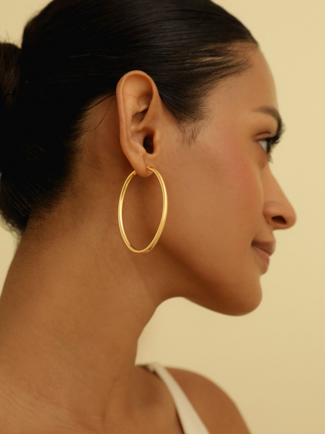 

MISS JO Contemporary Hoop Earrings, Gold