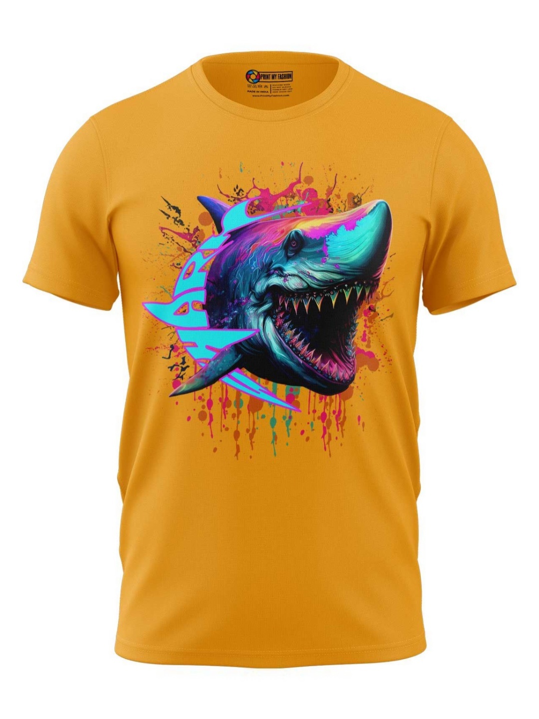 

Print My Fashion Boys Printed T-shirt, Yellow