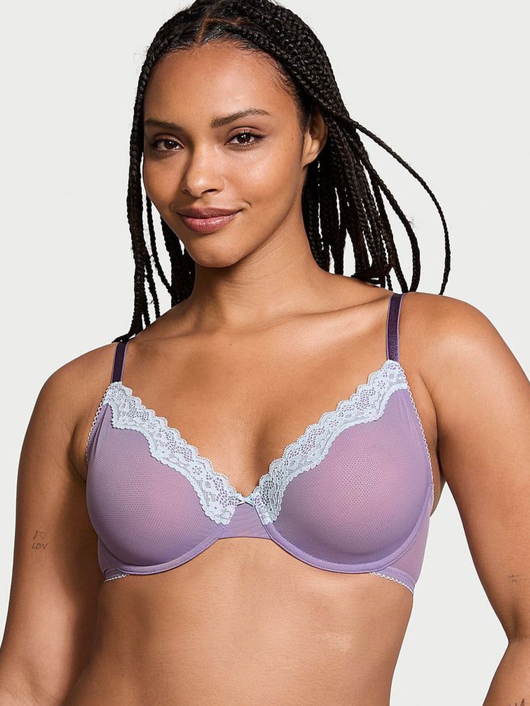 

Victoria's Secret Medium Coverage Underwired Non padded Bra, Purple