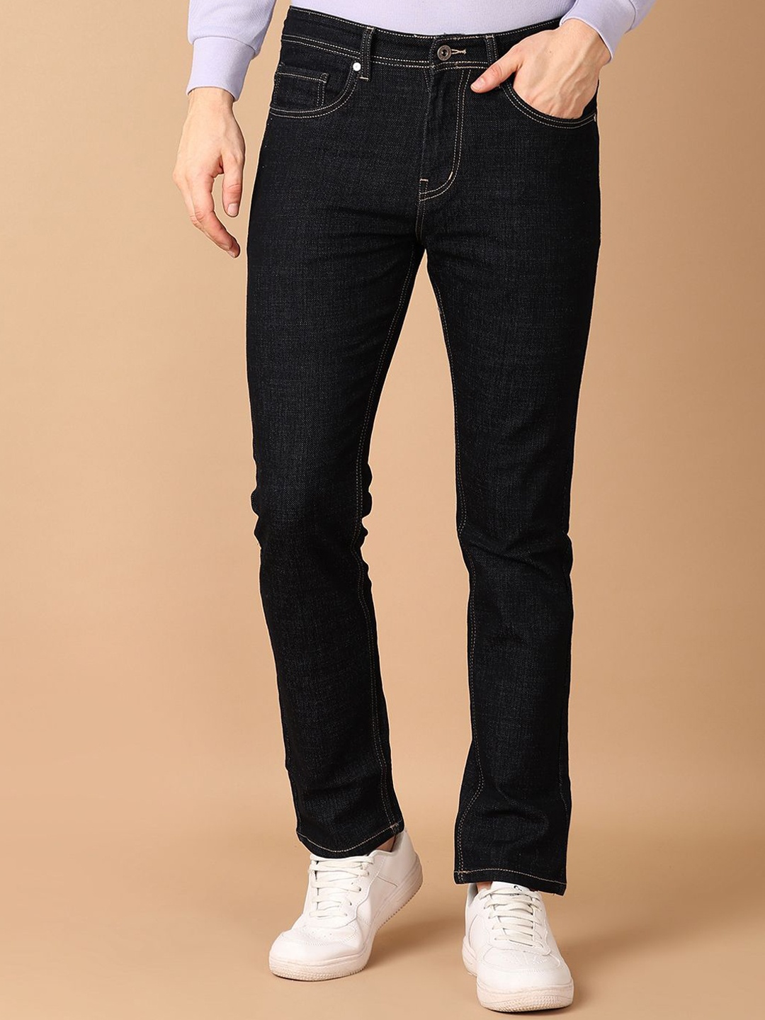 

V-Mart Men Slim Fit Clean Look Stretchable Jeans, Blue