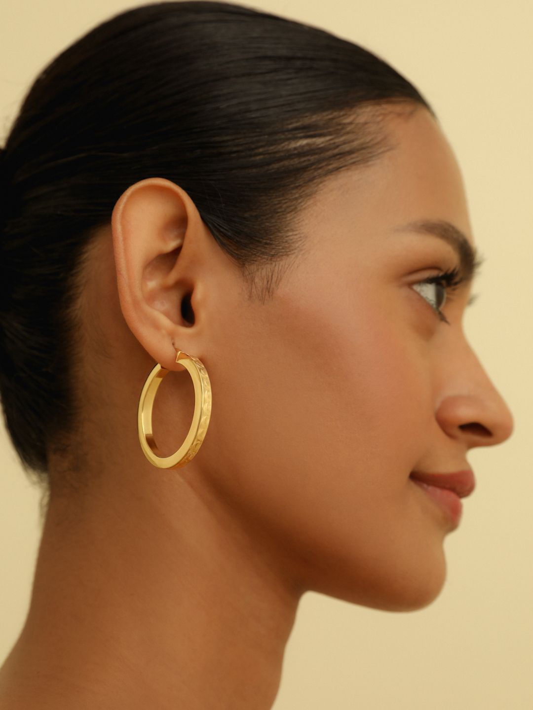 

MISS JO Contemporary Hoop Earrings, Gold