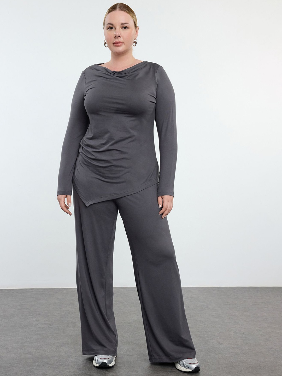 

Trendyol Top With Trouser Co-Ords, Grey