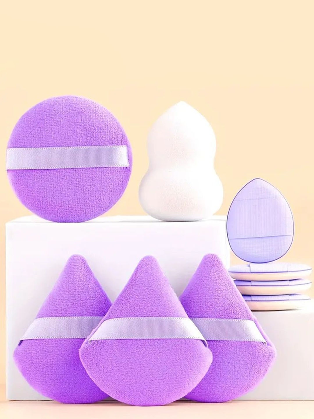 

Facejewel 9-pcs Makeup Sponge Tool Set - Multicolor, Purple