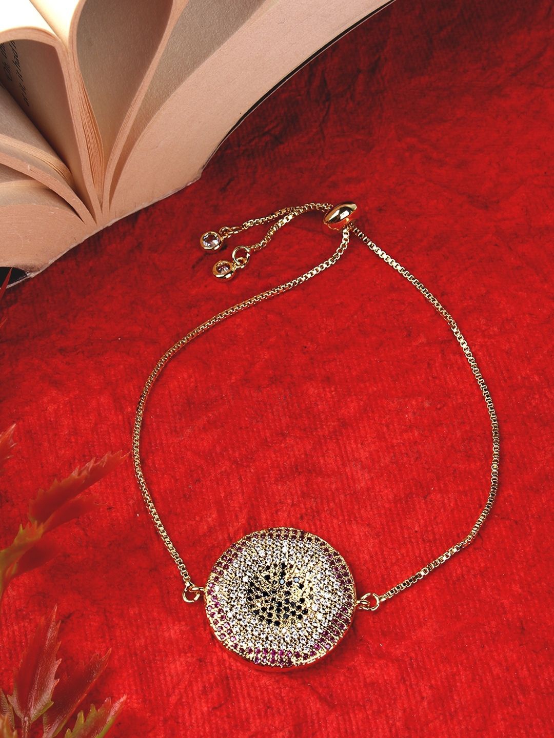 

KPOP Gold-Plated Cubic Zirconia Wraparound Bracelet