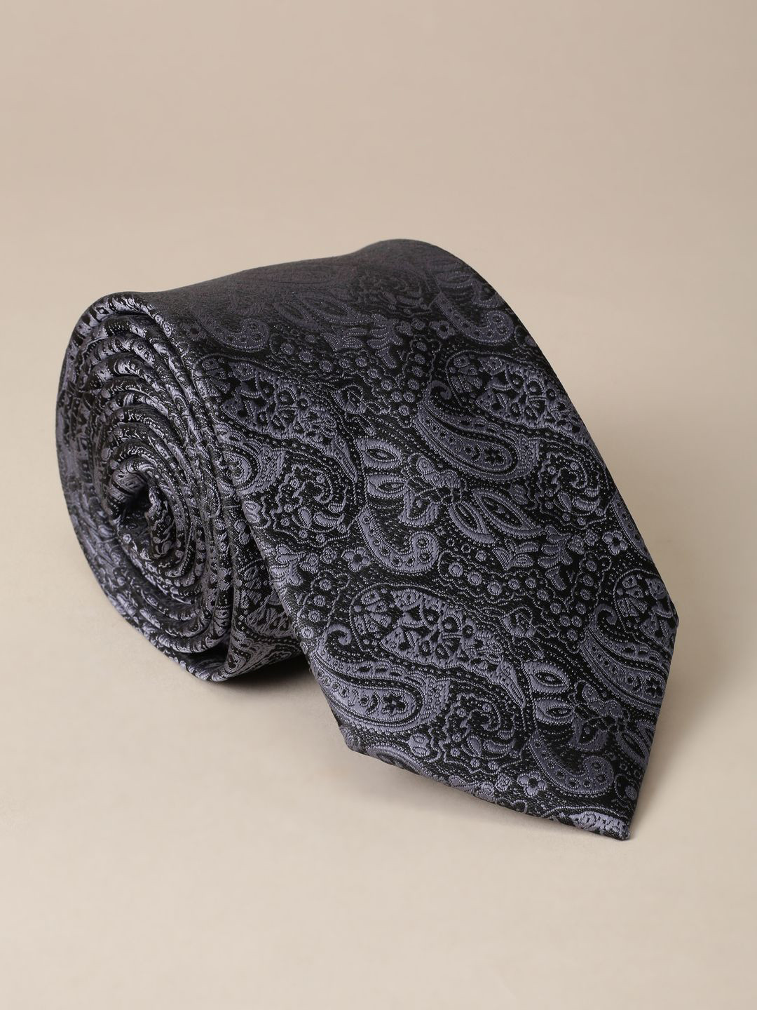 

Van Heusen Men Woven Design Broad Tie, Grey