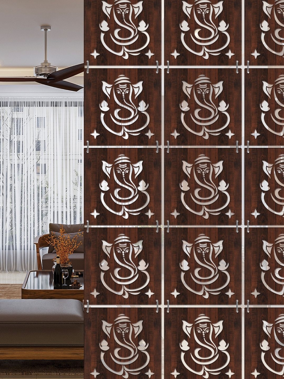 

RANDOM Brown Ethnic Motifs Window Blinds