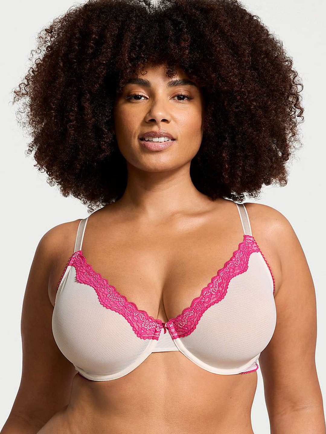 

Victoria's Secret Medium Coverage Underwired Lace Bra, White