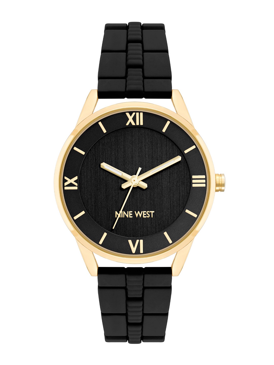 

Nine West Women Dial & Bracelet Style Straps Analogue Watch NW-2960GPBK, Black