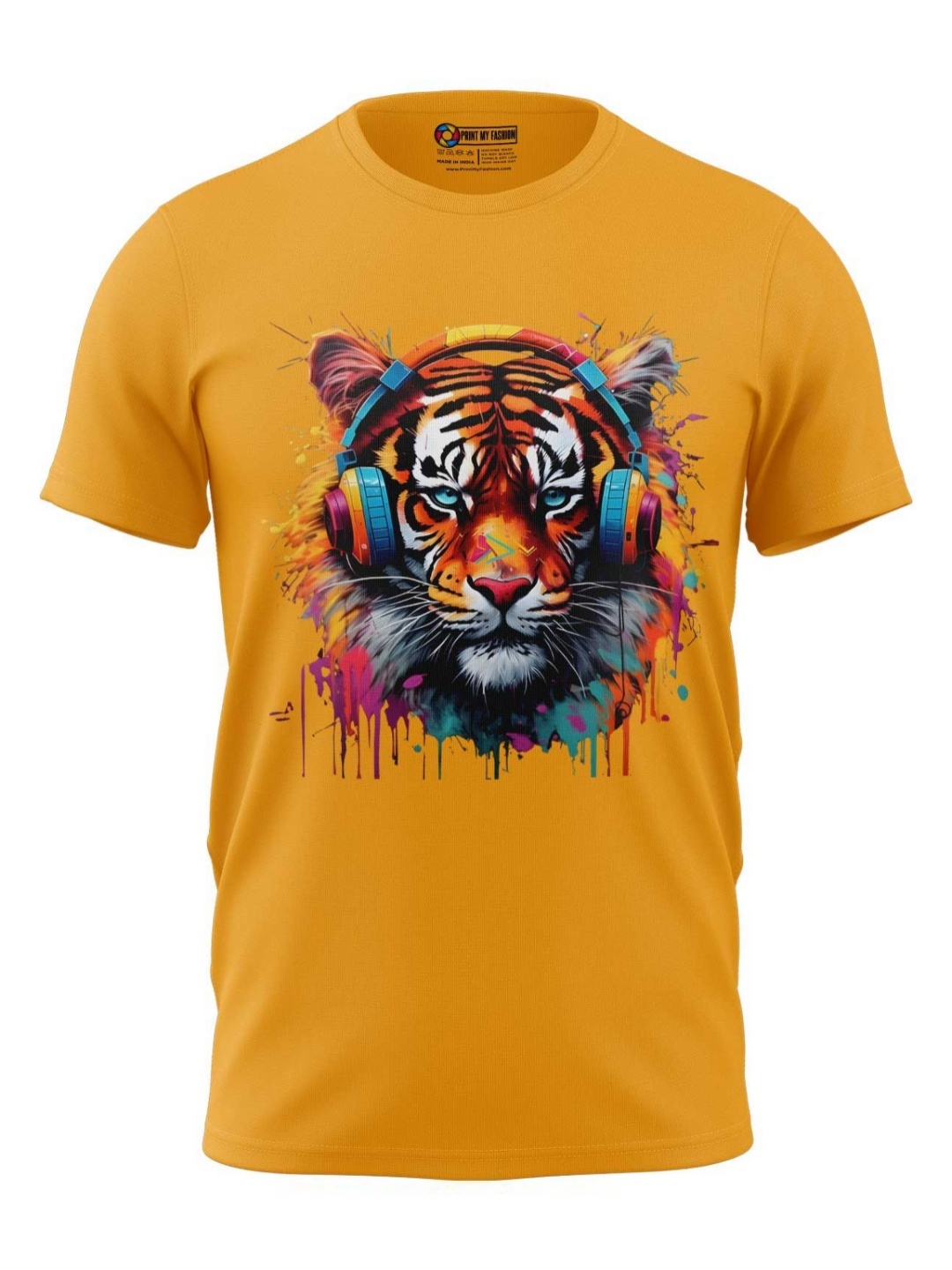 

Print My Fashion Boys Printed T-shirt, Yellow