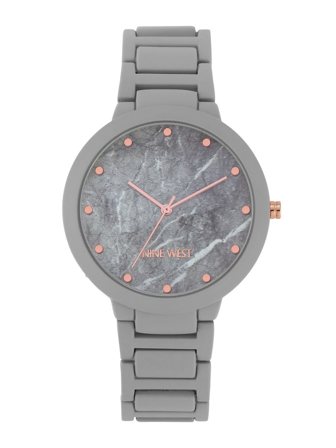 

Nine West Women Dial & Straps Analogue Watch NW-2274MAGY, Grey