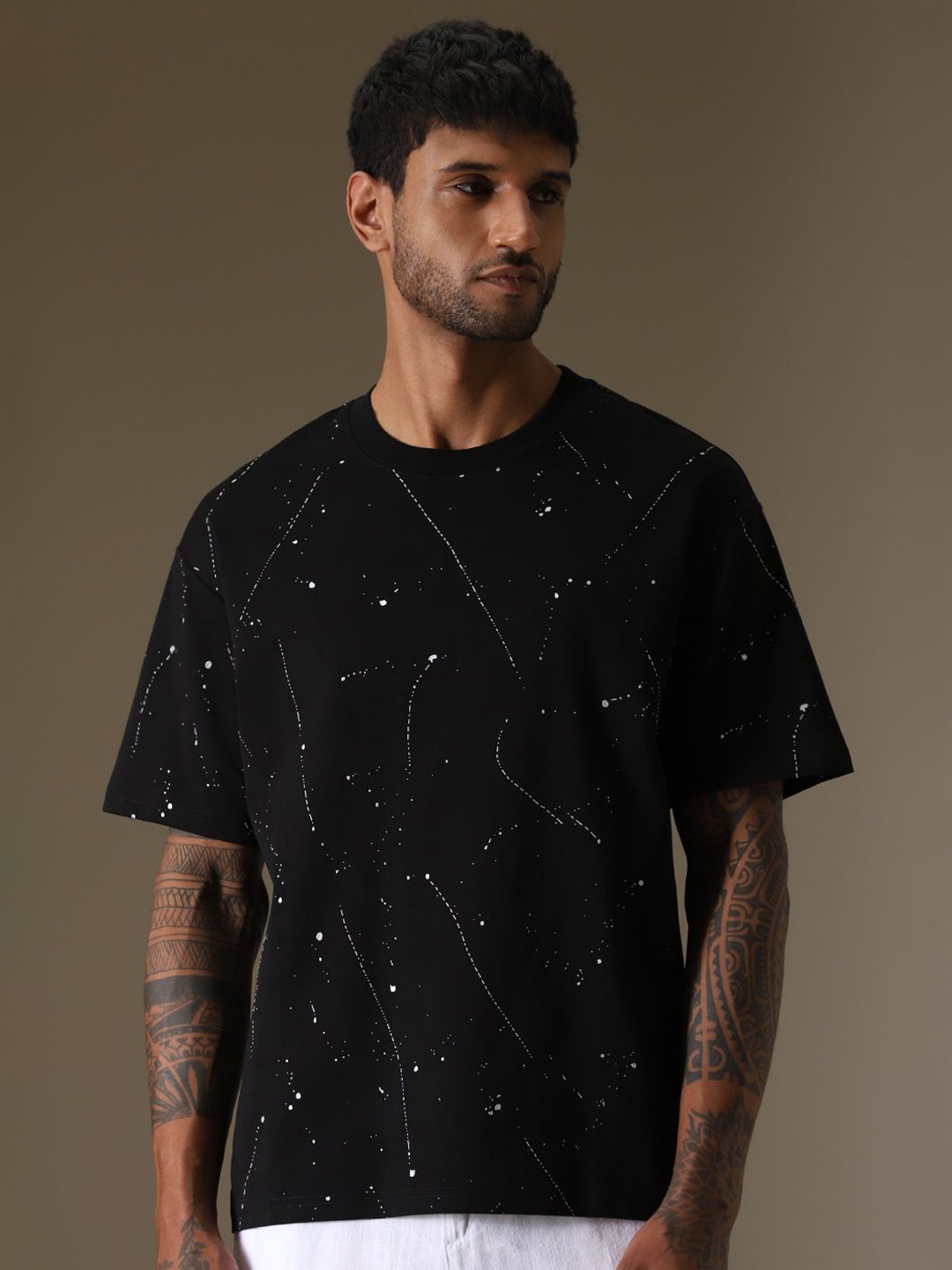 

Banana Club Men Printed T-shirt, Black