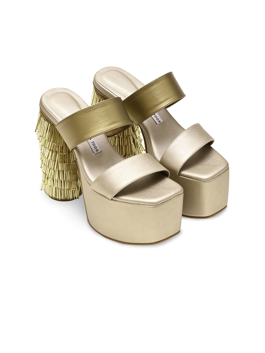 

Aprajita Toor Platform Sandals, Champagne