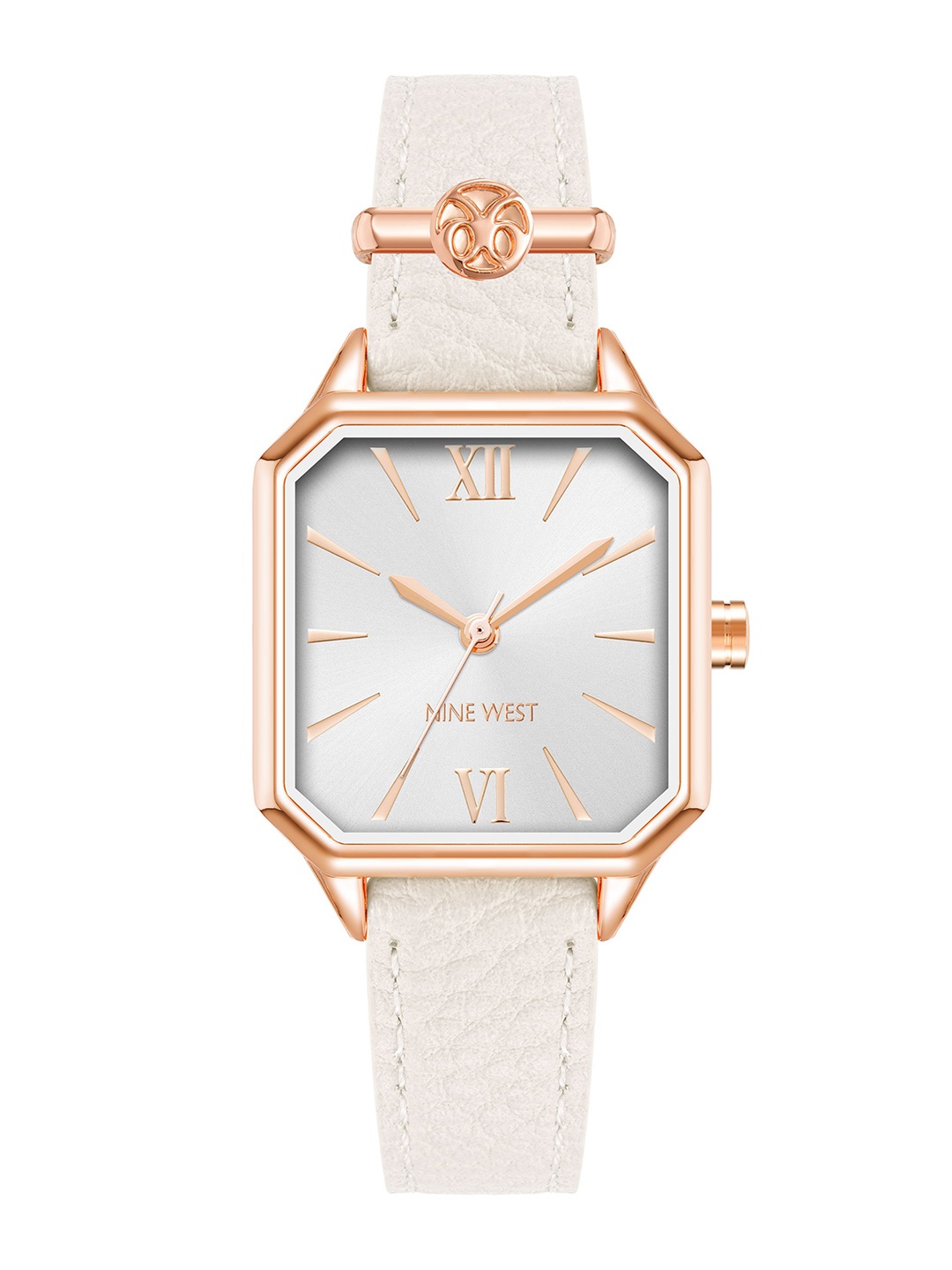 

Nine West Women Dial & Leather Straps Analogue Watch NW-2878RGWT, White